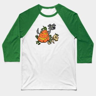 Pumpkin Pup Baseball T-Shirt